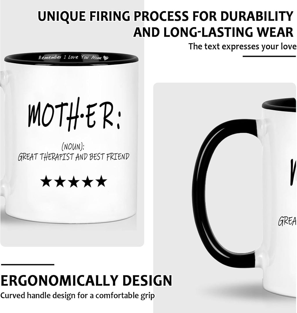 LIMUIKA Mothers Day Birthday Gifts for Mom - Coffee Mug for Mother from Daughter Son Husband, Funny Gifts Ideas Mothers Day Presents for Mom Stepmother Mama Wife(11oz, White)