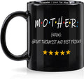 LIMUIKA Gifts for Mom - Coffee Mug for Mother from Daughter Son Husband, Mothers Day Gifts for Mama Wife, Funny Birthday Gifts for Mom Stepmother Women (11oz, Black)