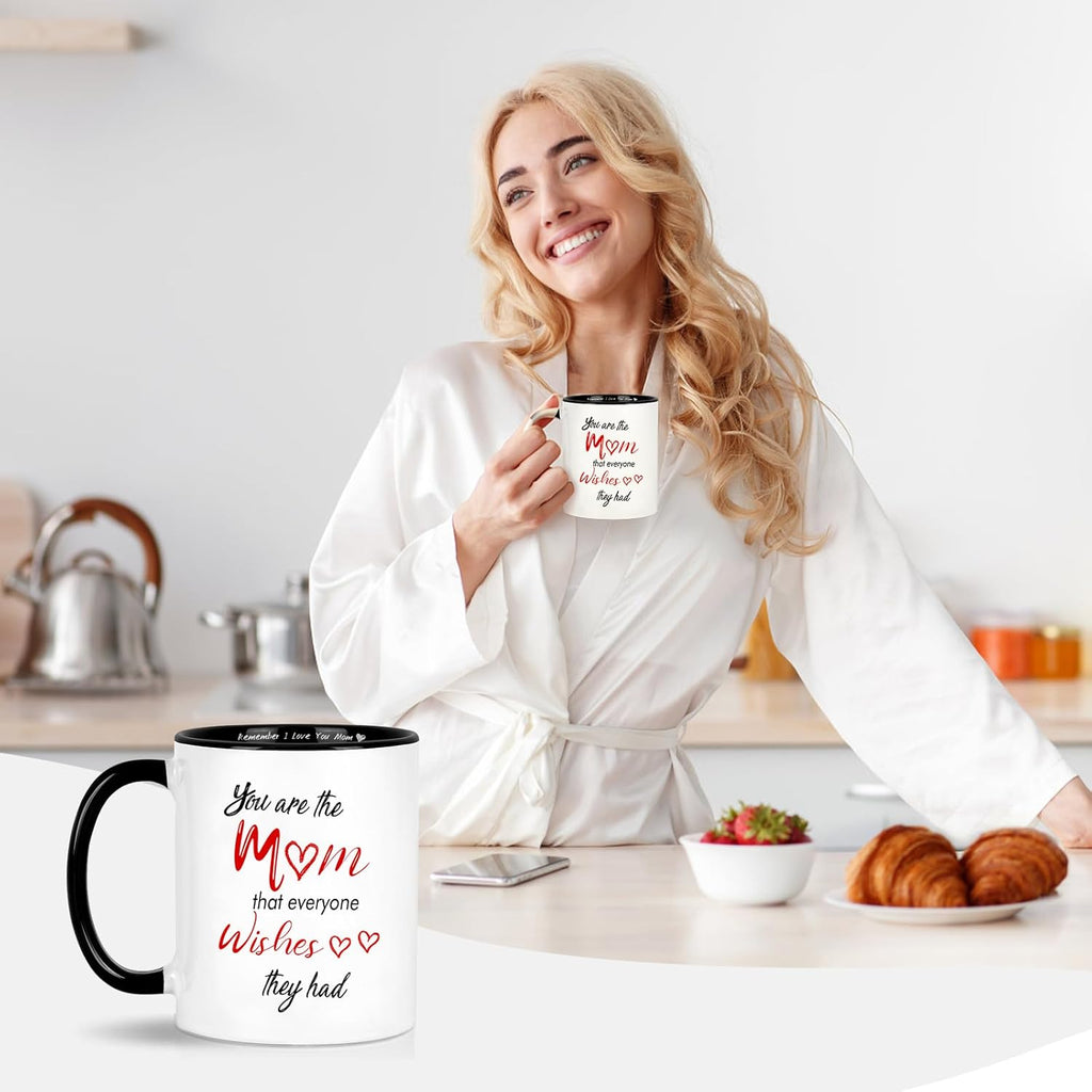 LIMUIKA Mothers Day Gifts for Mom from Daughter Son Kids: Birthday Christmas Gifts for Mom, Funny Gift Ideas- Mom Mug, for Mother, Wife, New Mom Cups, 11oz Coffee Cup