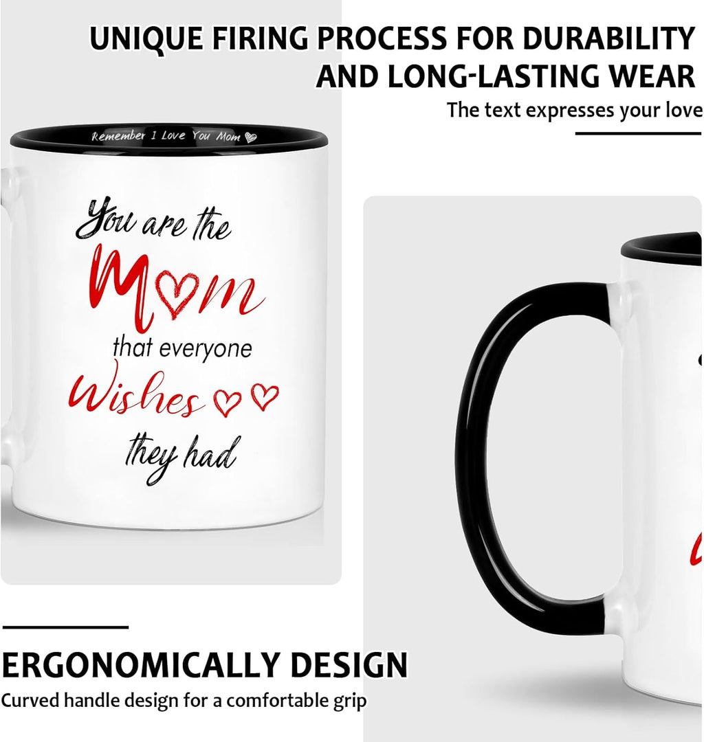 LIMUIKA Mothers Day Gifts for Mom from Daughter Son Kids: Birthday Christmas Gifts for Mom, Funny Gift Ideas- Mom Mug, for Mother, Wife, New Mom Cups, 11oz Coffee Cup