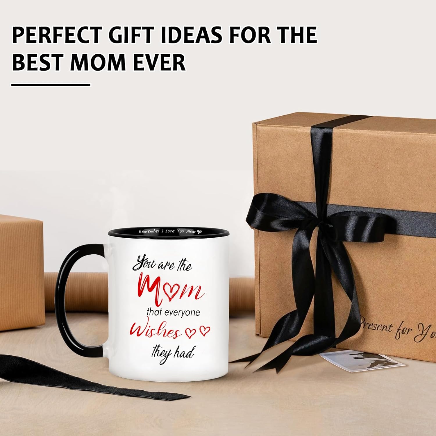 LIMUIKA Mothers Day Gifts for Mom from Daughter Son Kids: Birthday Christmas Gifts for Mom, Funny Gift Ideas- Mom Mug, for Mother, Wife, New Mom Cups, 11oz Coffee Cup