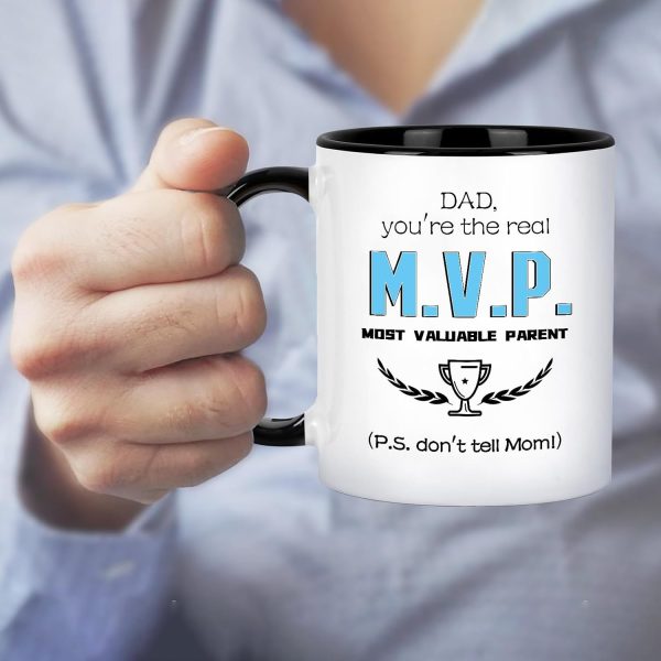 Funny Dad Coffee Mug Gift for Dad from Daughter Son Kids Wife, Birthday Fathers Day Christmas Gift for Daddy Papa Stepfather
