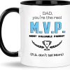 Funny Dad Coffee Mug Gift for Dad from Daughter Son Kids Wife, Birthday Fathers Day Christmas Gift for Daddy Papa Stepfather